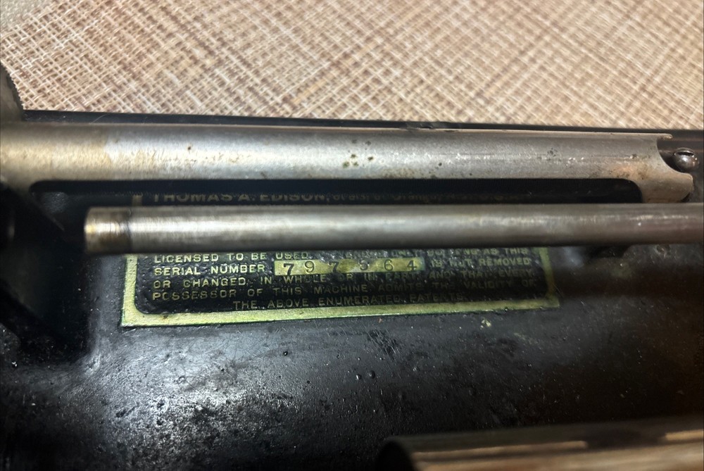 Edison Phonograph Model E Standard As Shown For Parts