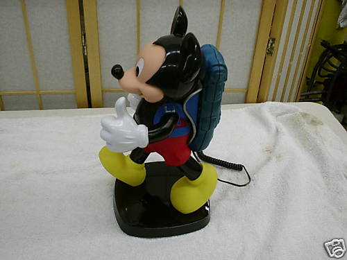 Mickey Mouse Novelty Phone, New - No Box - Display Unit