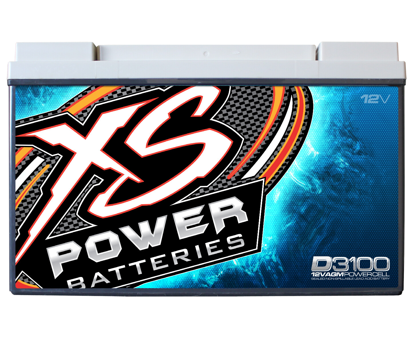 XS Power D3100 5000 Amp AGM Power Cell Car Audio Battery + Terminal Hardware