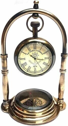 Antique Hanging watch Unique Design Table Clock Desk Clock Maritime Compass