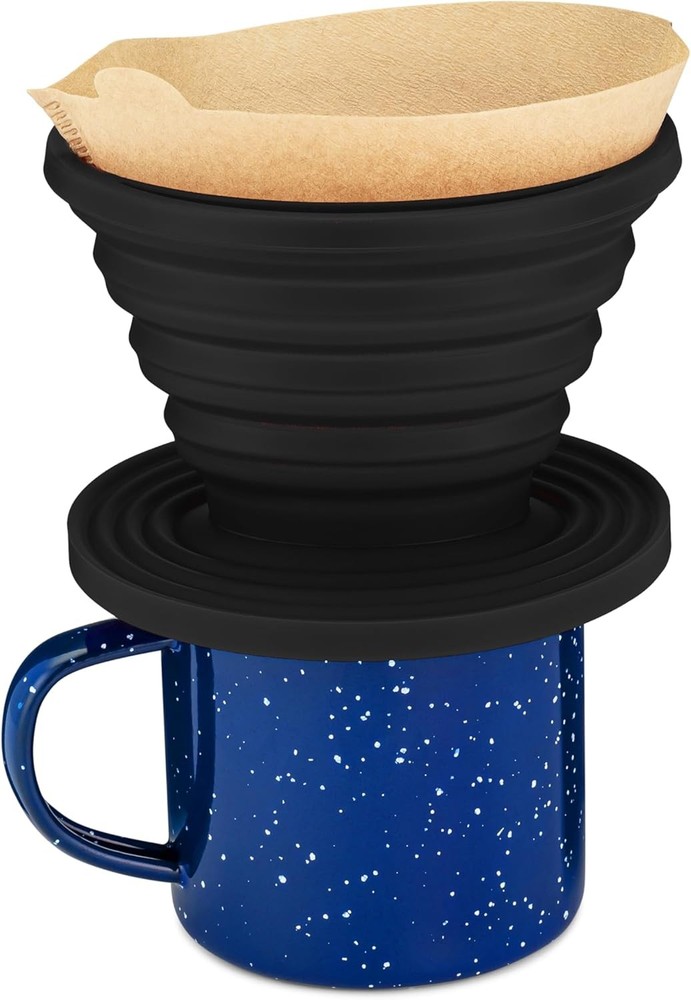 Sierra Collapsible Coffee Pour over Dripper Camping Coffee Filter Includes P