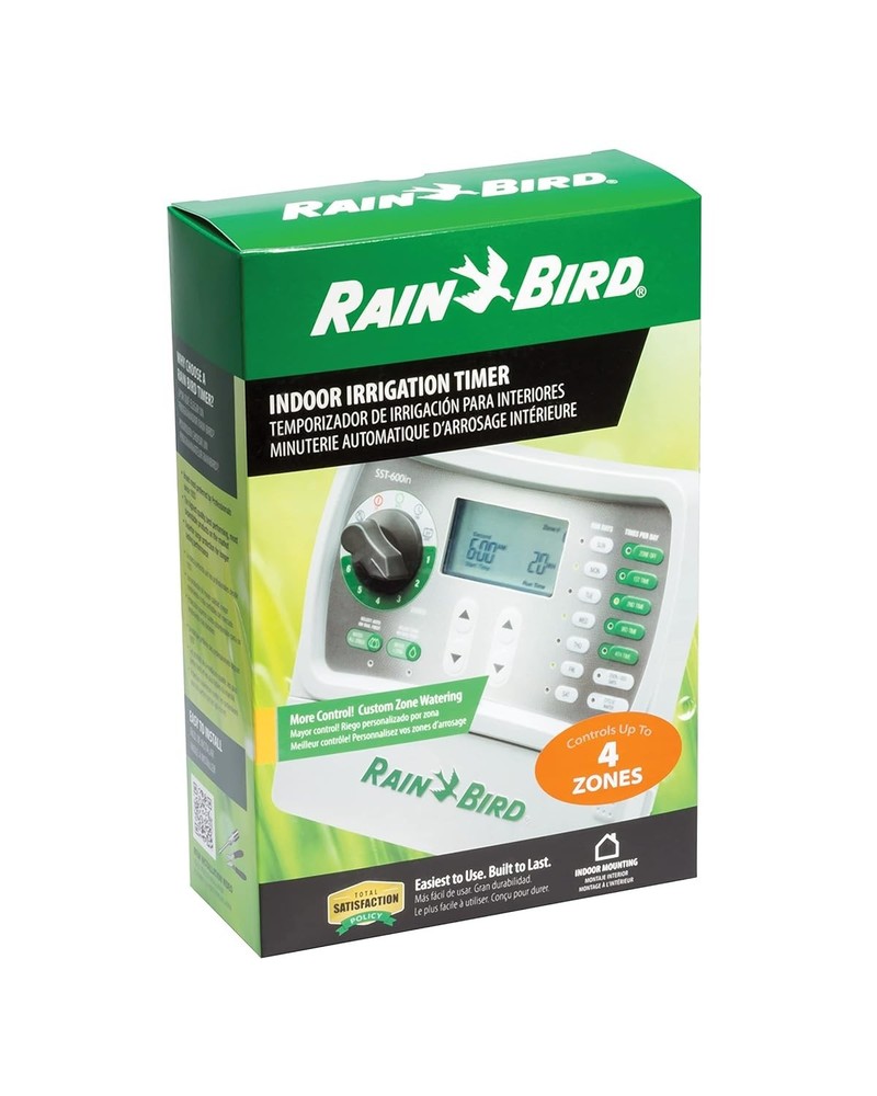 Rain Bird SST400IN Indoor Sprinkler Timer 4Zone Controller New Easy Set Irrigati