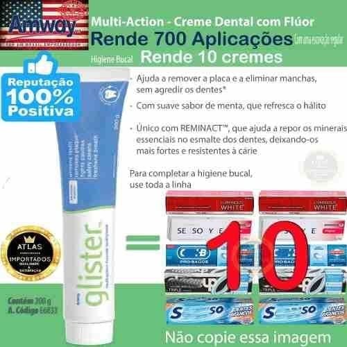 Glister Multi-Action Fluoride Toothpaste 2.3 ounce. (6-pack)