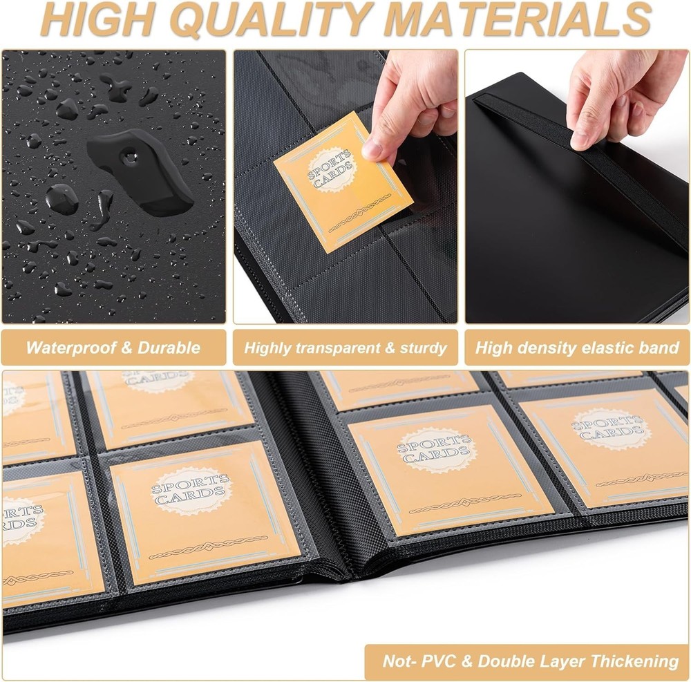 Sideloader Binder Holds 360 Sideloaders 9 Pocket Side Loader Binders with Sleeve