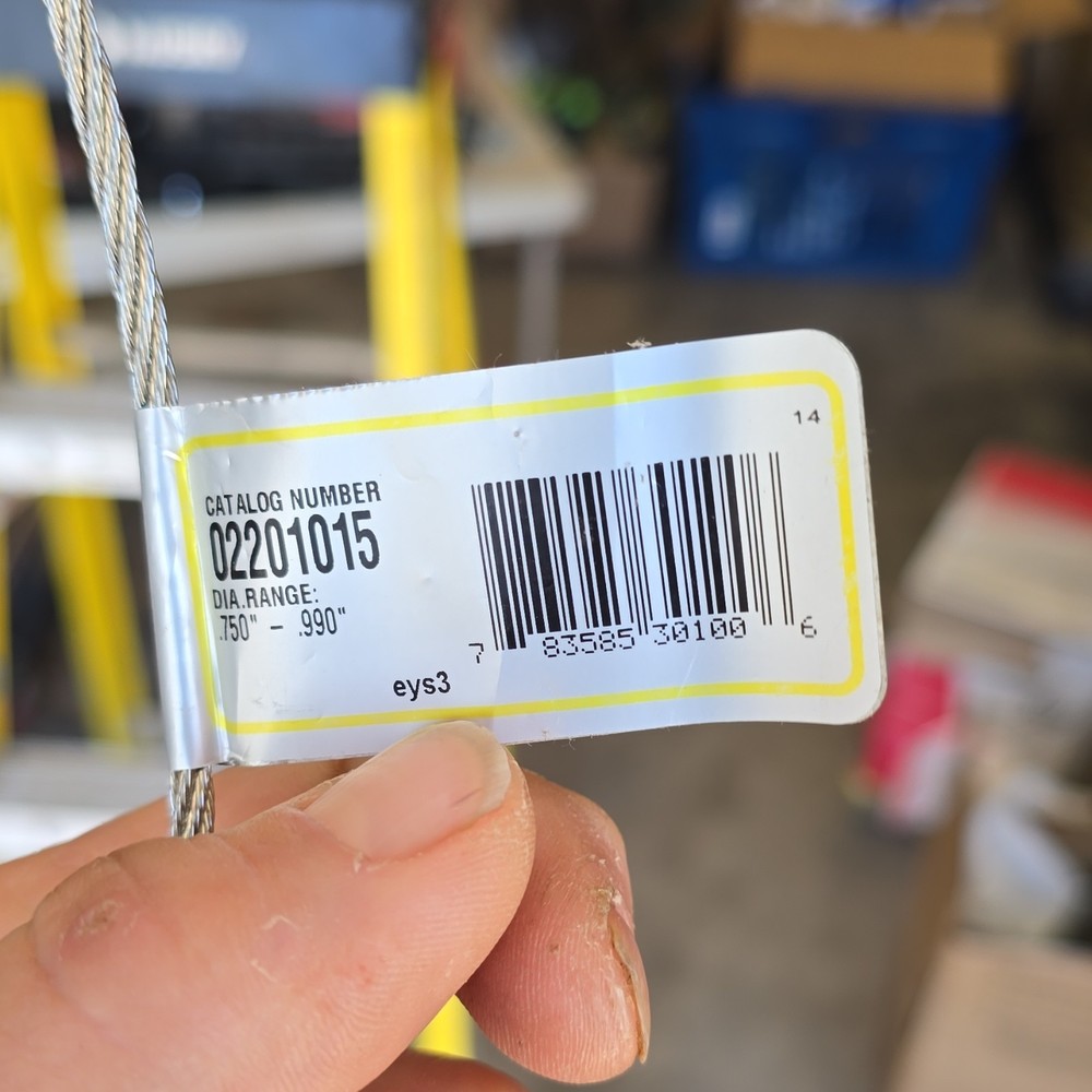 Kellems Cable Pulling Grip 02201015 Silver Sheath Dial Range 750-990