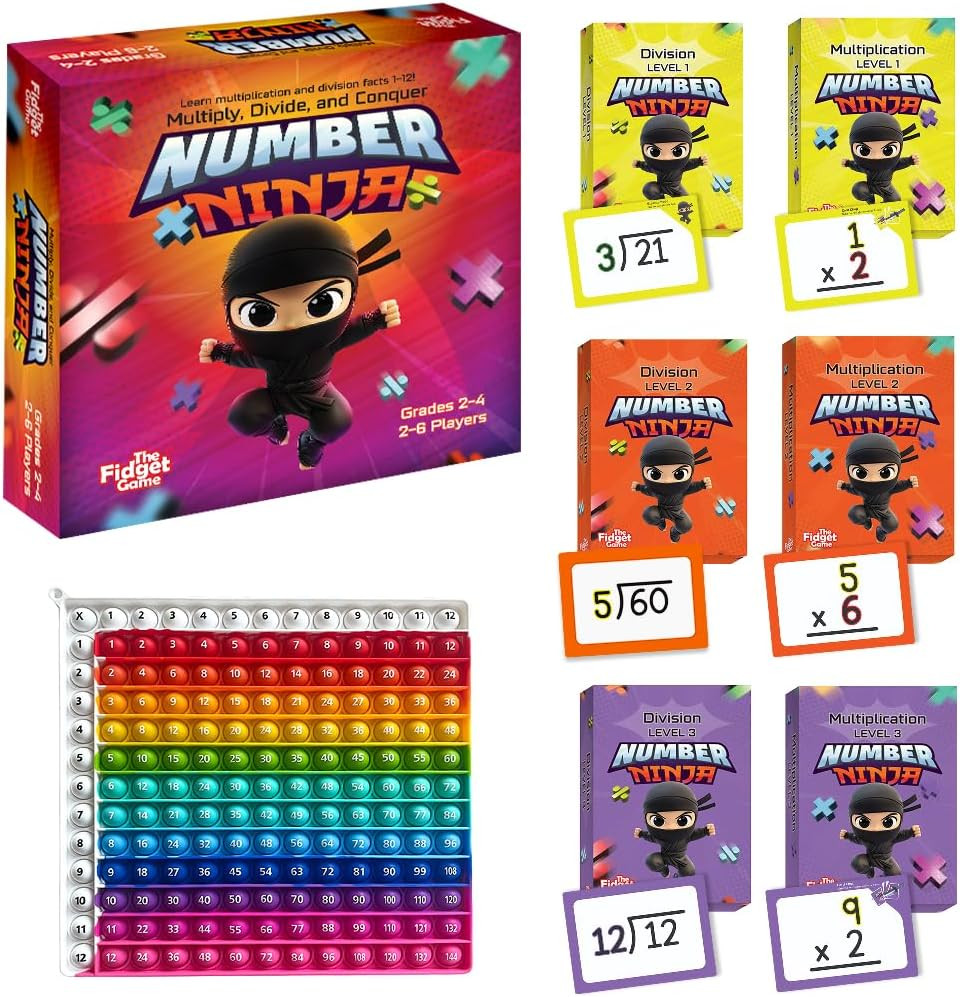 Number Ninja – Multiplication & Division Game for Grades 2–4 | Fun Learning Acti