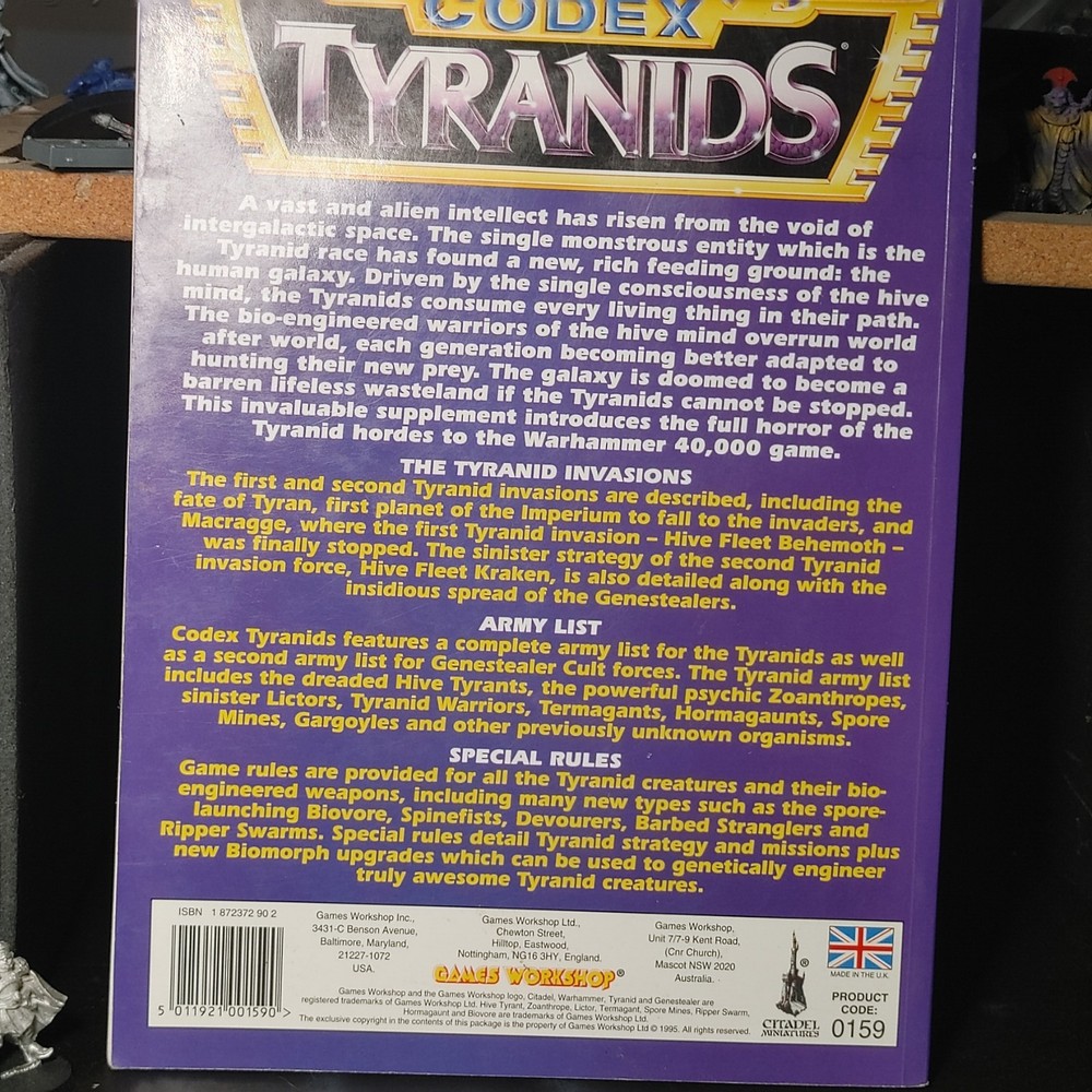 Oop 2nd Edition Tyranids Codex Warhammer 40k
