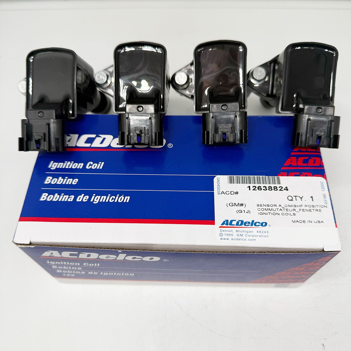 4X ACDelco UF491 Ignition Coil & Spark Plug for 05-17 Chevy Equinox Saturn 2.4L