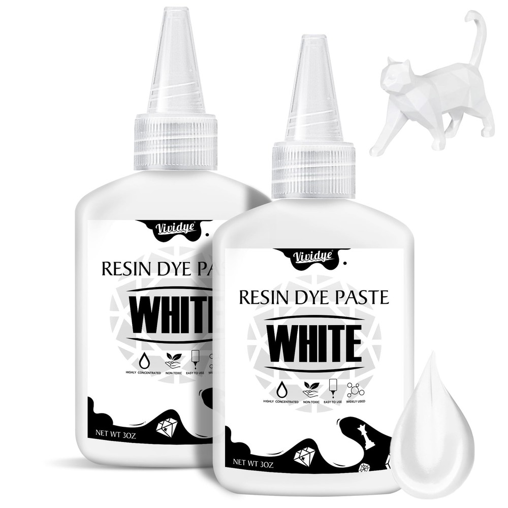 White Epoxy Resin Pigment Paste, 6oz High Concentrated 6oz,