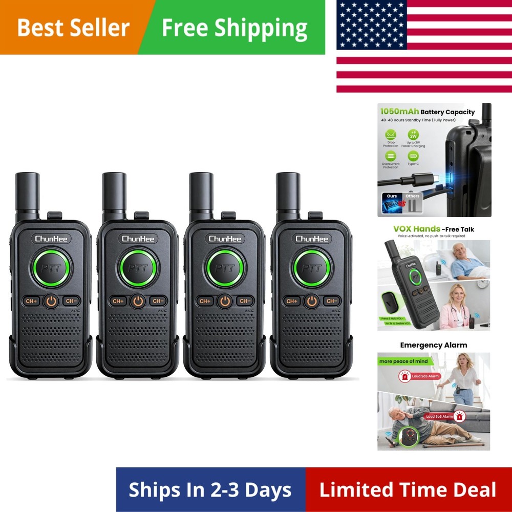 Wireless Intercom System, 2 Way Voice Intercom for Home, 1.5-Mile Long Range,...