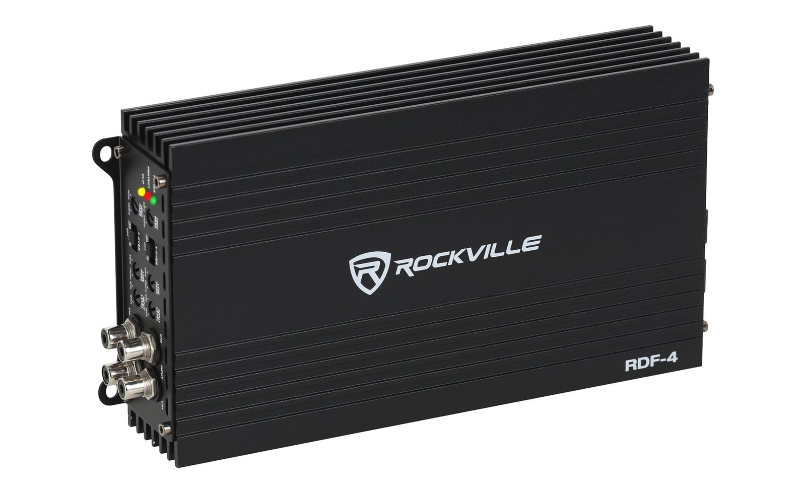 Rockville RDF-4 2800W Peak 700w RMS 4-Channel Car Amplifier, Compact, Efficient