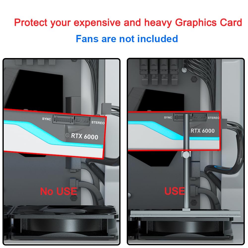 GPU Brace Support for Video Card Sag Adjustable Holder Bracket