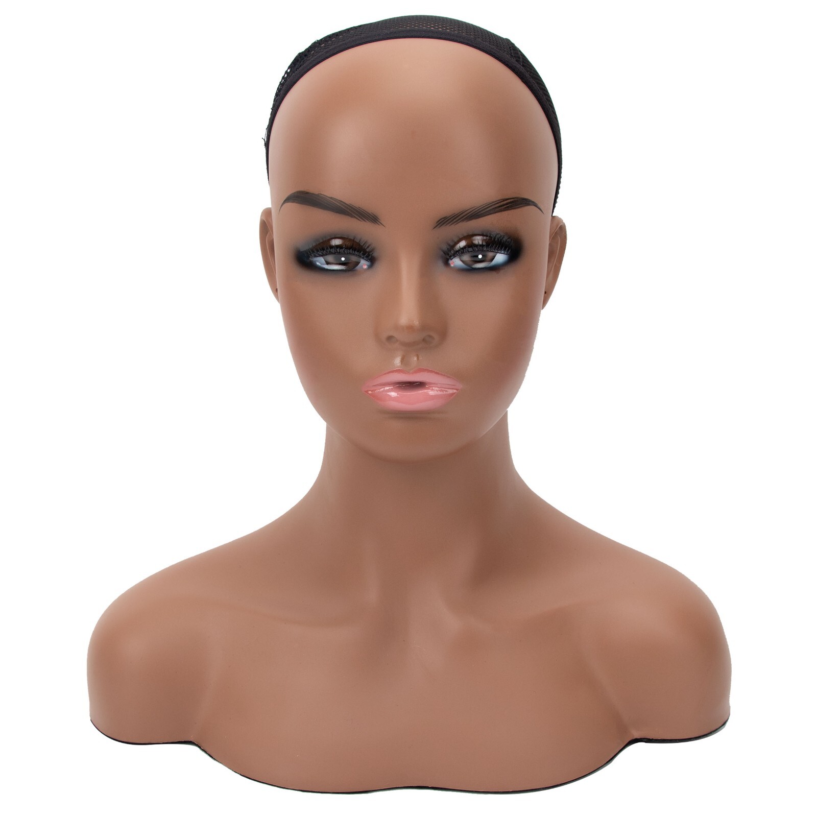 16" Realistic Mannequin Wig Head Manikin shoulder Bust Stand Display Hair 487-S