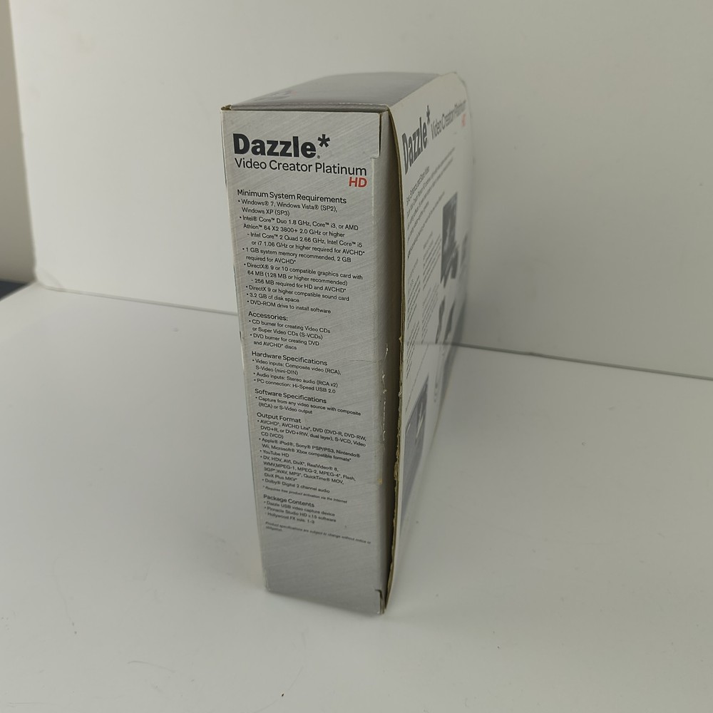 Dazzle Video Creator Platinum HD Includes Pinnacle Studio HD