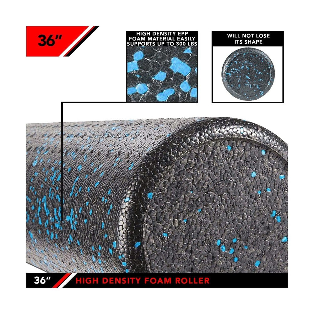 JFIT High Density Foam Roller – EPP Deep Tissue Massage Roller ... FAST US