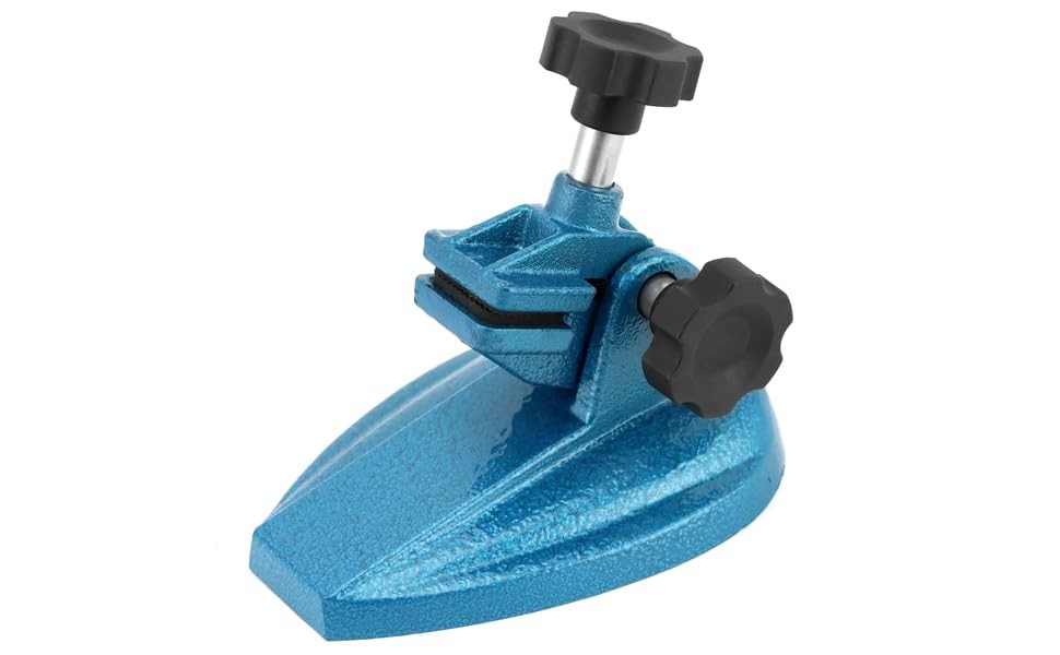 QWORK Micrometer Stand with Double Non-Slip Clamping Pad, 2 Pack 2 pcs