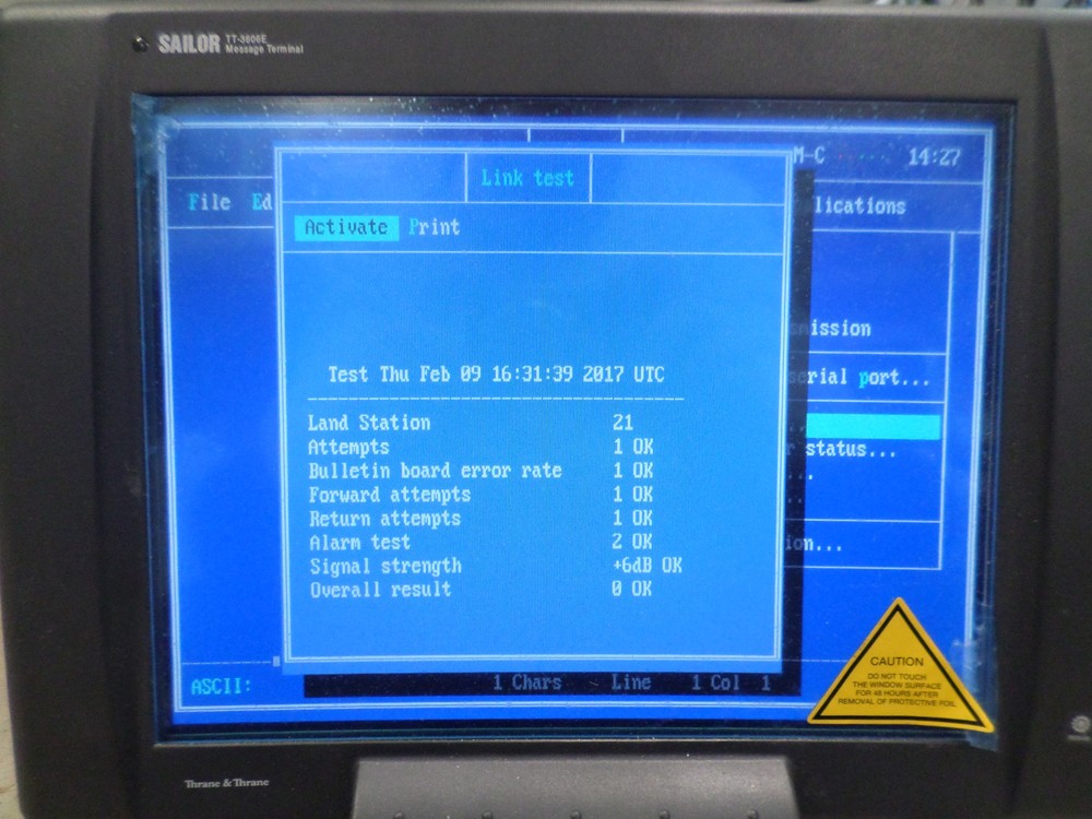 Sailor H2095C GMDSS Transceiver - Tested