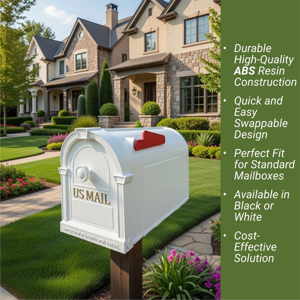 US Hampton/Ambrose Mail Mailbox Hinge Pin Replacement [2 Pack] - ABS Resin
