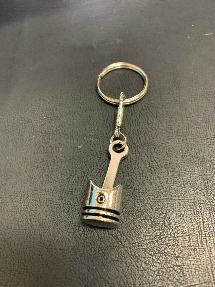 Piston Biker Key Chain or Zipper Puller USA MADE support your local MC