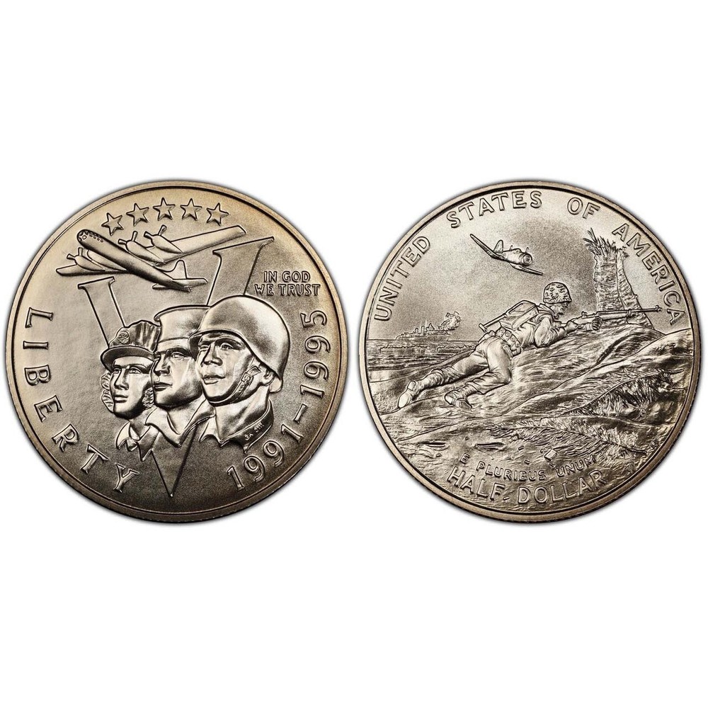 1993 P World War 2 Half Dollar Gem BU