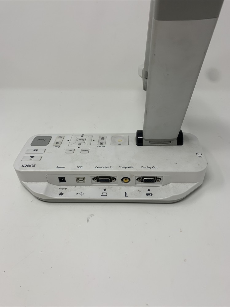 Epson Document Camera ELPDC11 Visual Presentation No Power Cord Sold Not Working