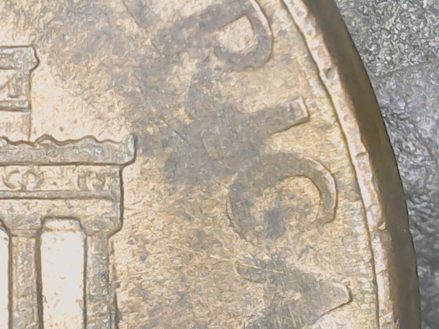 2002-D Lincoln Memorial Cent/Penny, Error, Grease Strike Through, RB