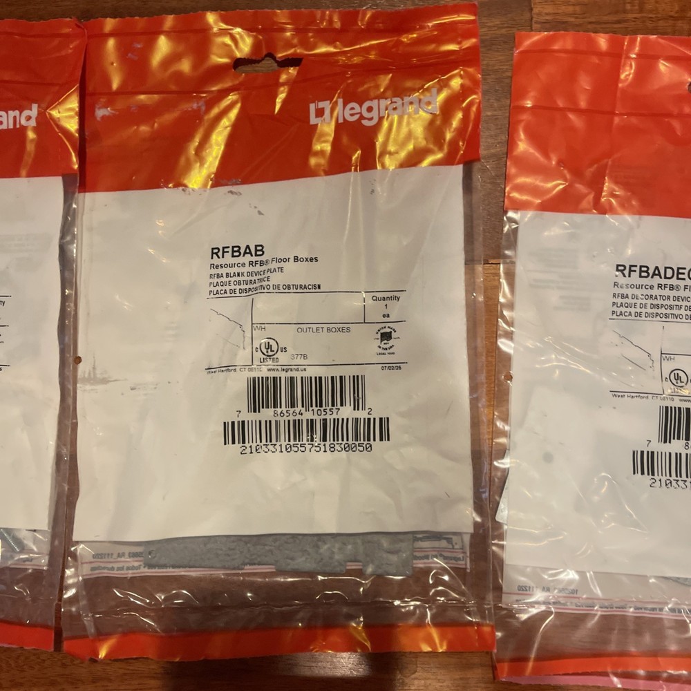 RFBA2R30OG RFBA Legrand Wiremold 2-G 3" RECTANGULAR COVER FLOOR Box