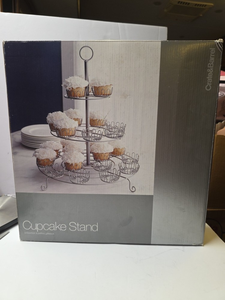 Crate And Barrel Cupcake Stand