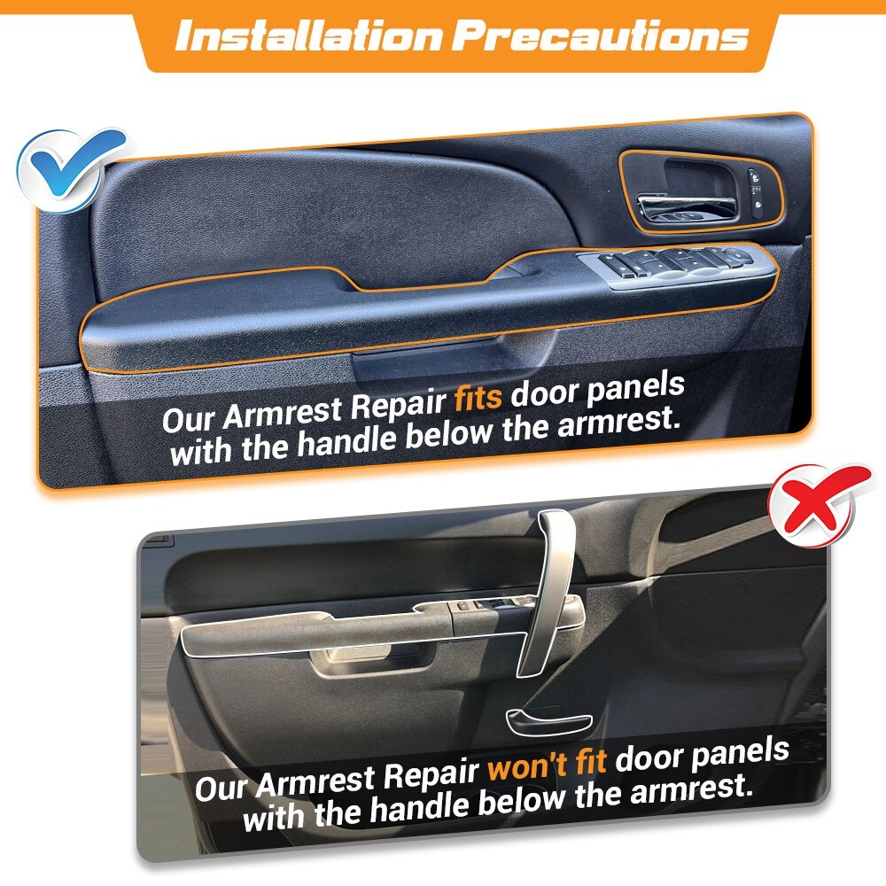 Driver Side Inner Door Pull Handle Left Armrest Repair for 2010-2014 Chevy GMC