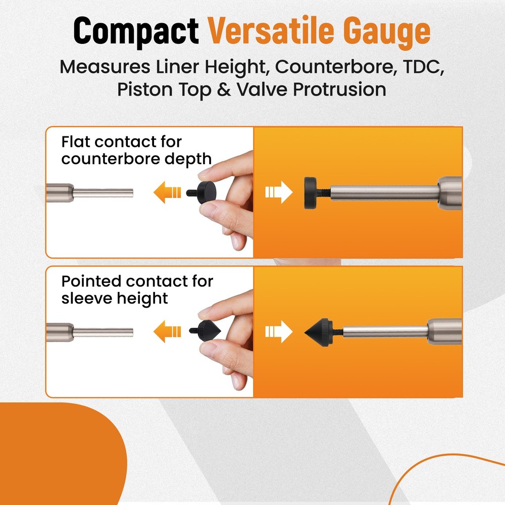 Engine Dial Indicator Set for Engine Testing 0.001" Measurement #6434