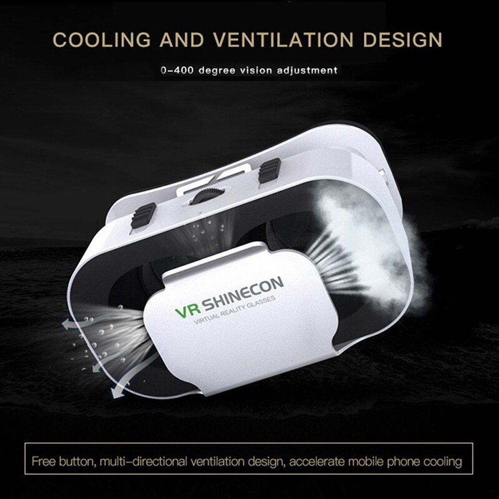 3D VR G05A Glasses Headset Headmounted Virtual Reality Adjustable VR4438
