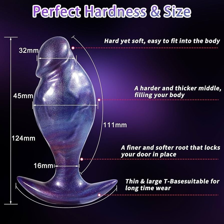 Butt Plug Silicone Anal Plugs, Realistic Think Buttplug Soft Anal Trainer