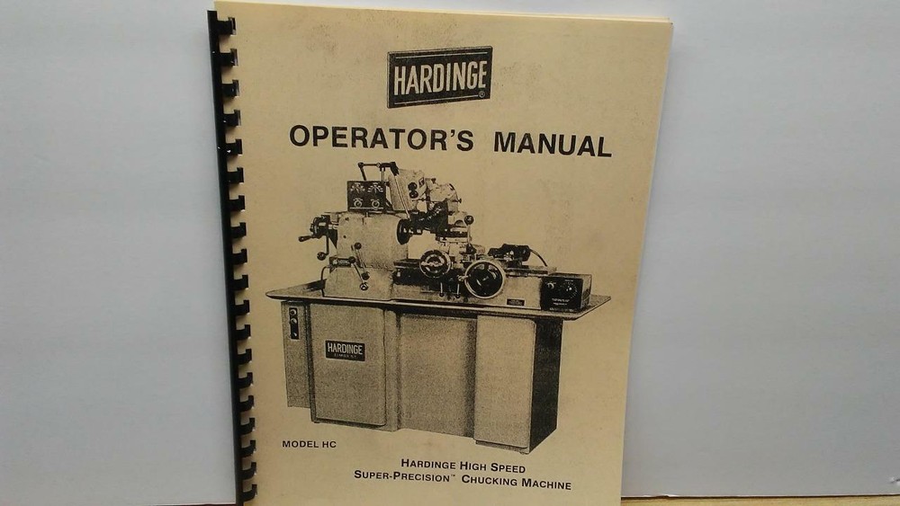 Hardinge HC Chucker Operator’s Manual