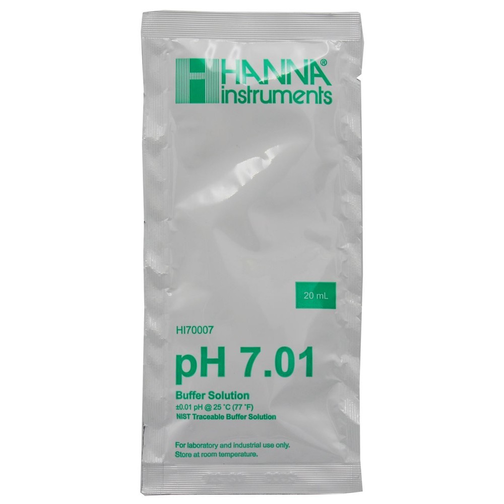 pH 7.01 Calibration Buffer 20 ml (Single Pack) - Hanna Instruments