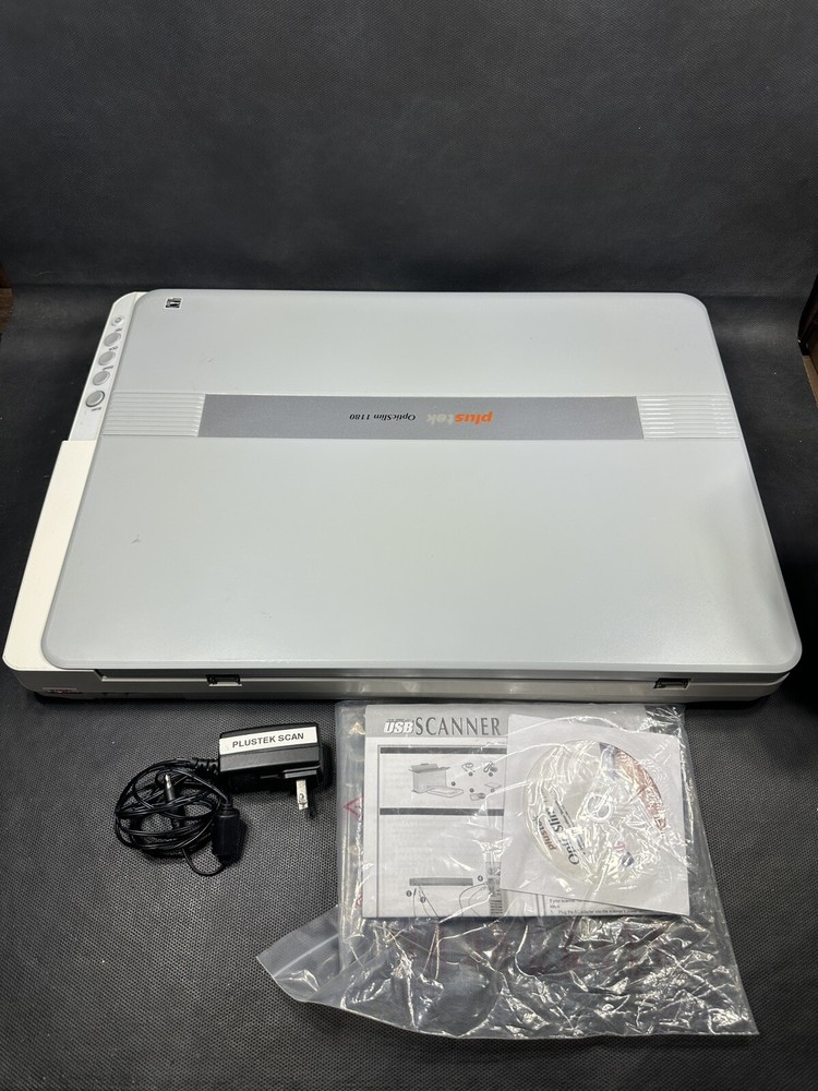 Plustek OpticSlim 1180 Flatbed Document Scanner