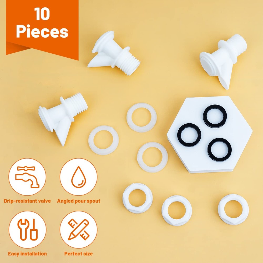 PushButton Spigot Cooler Spigot Replacement, Compatible with Igloo 210 Gallon...