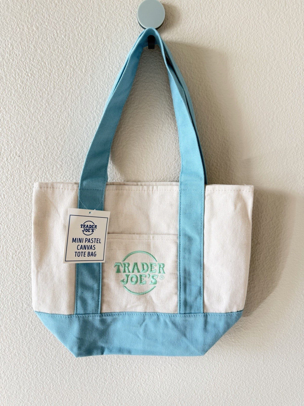 Trader Joe’s 2026 Spring Mini Pastel Canvas Tote Bags - Set Of 4 - READY TO SHIP