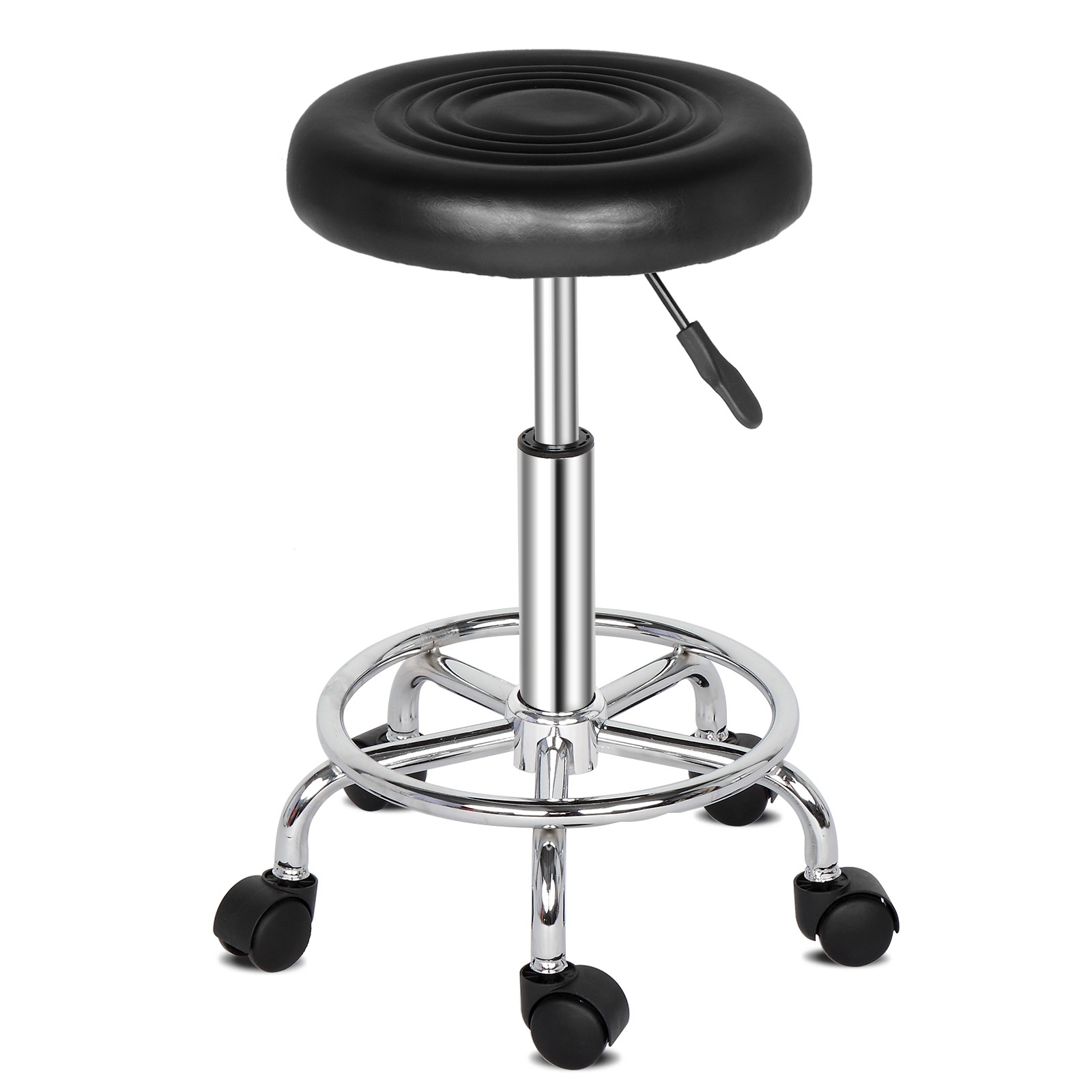Adjustable Hydraulic Rolling Salon Stool Chair Tattoo Massage with Swivel Wheels