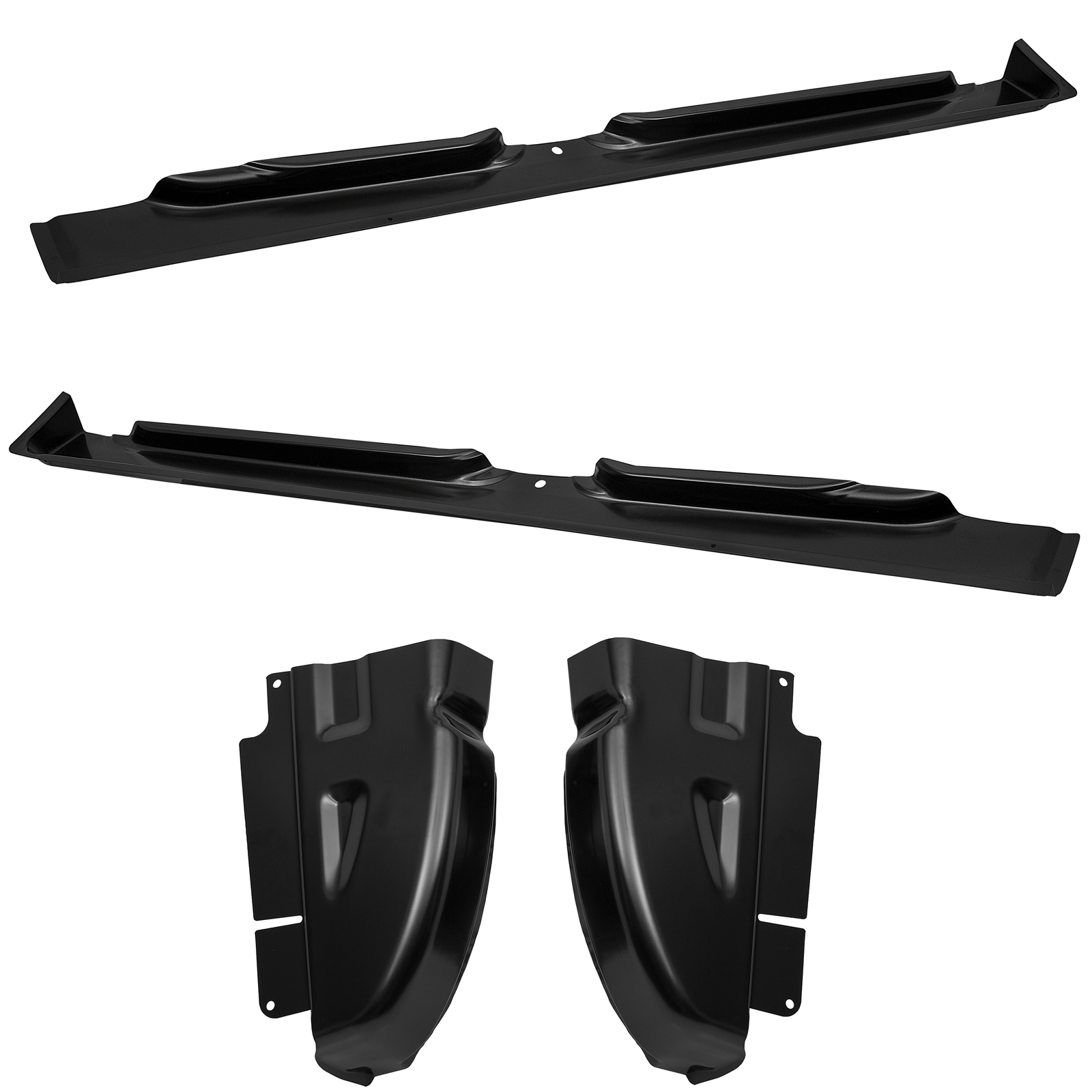 For Dodge Ram Pickup 2002-2008 4Pcs Quad Cab Rocker Panels & Cab Corners Set
