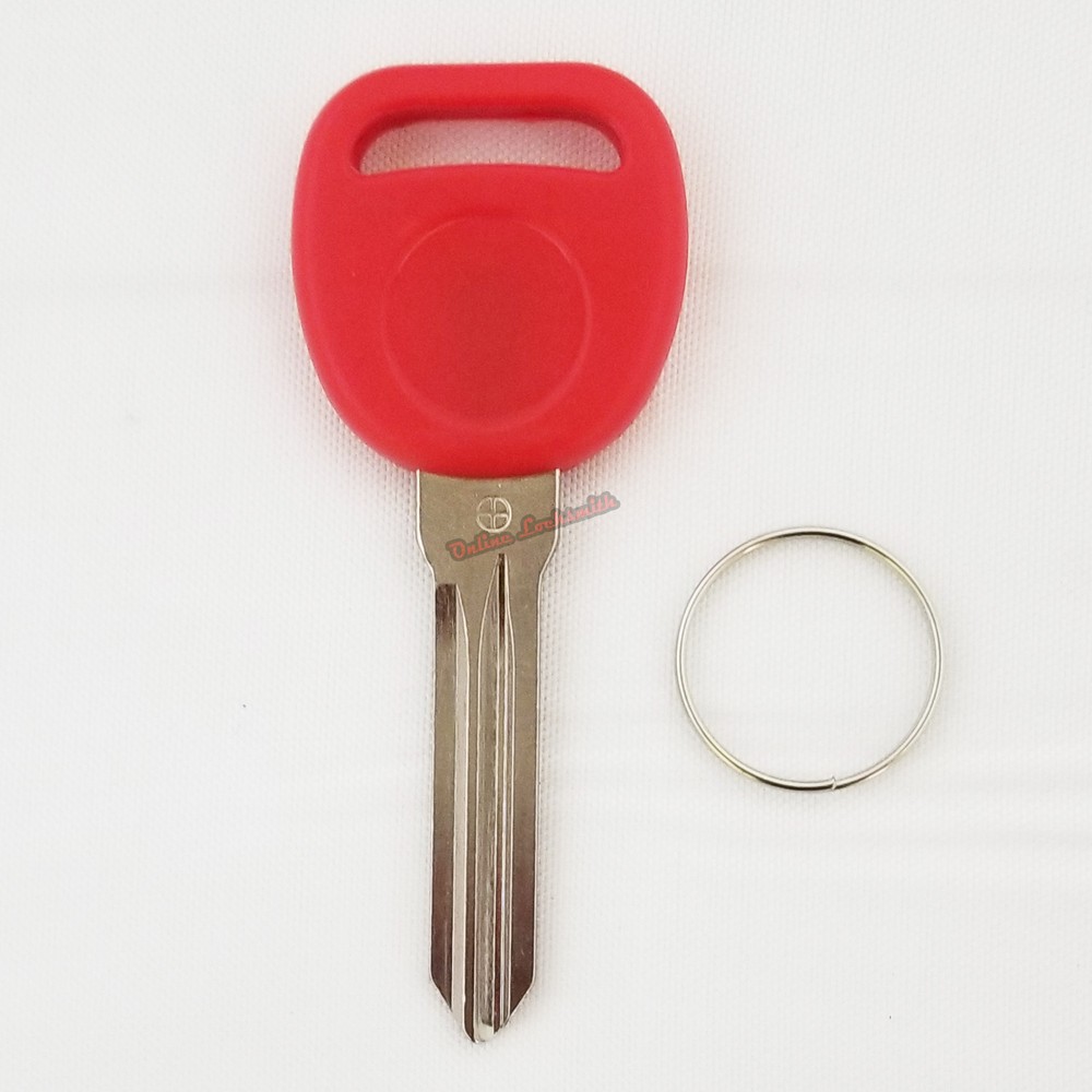 New Red B111 Transponder Chipped Key For Gm Vehicles Easy DIY Programming