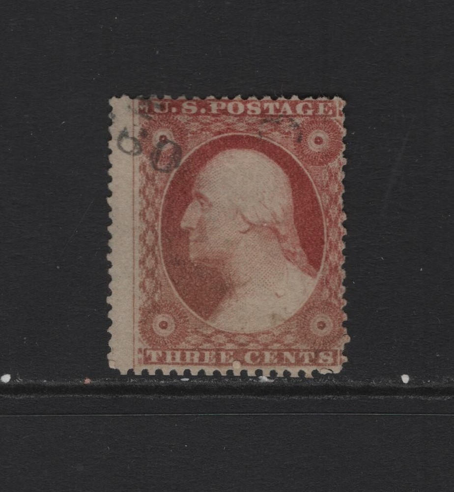 US SC#26 -- USED, FINE -- WORN PLATE - LIGHT CANCEL