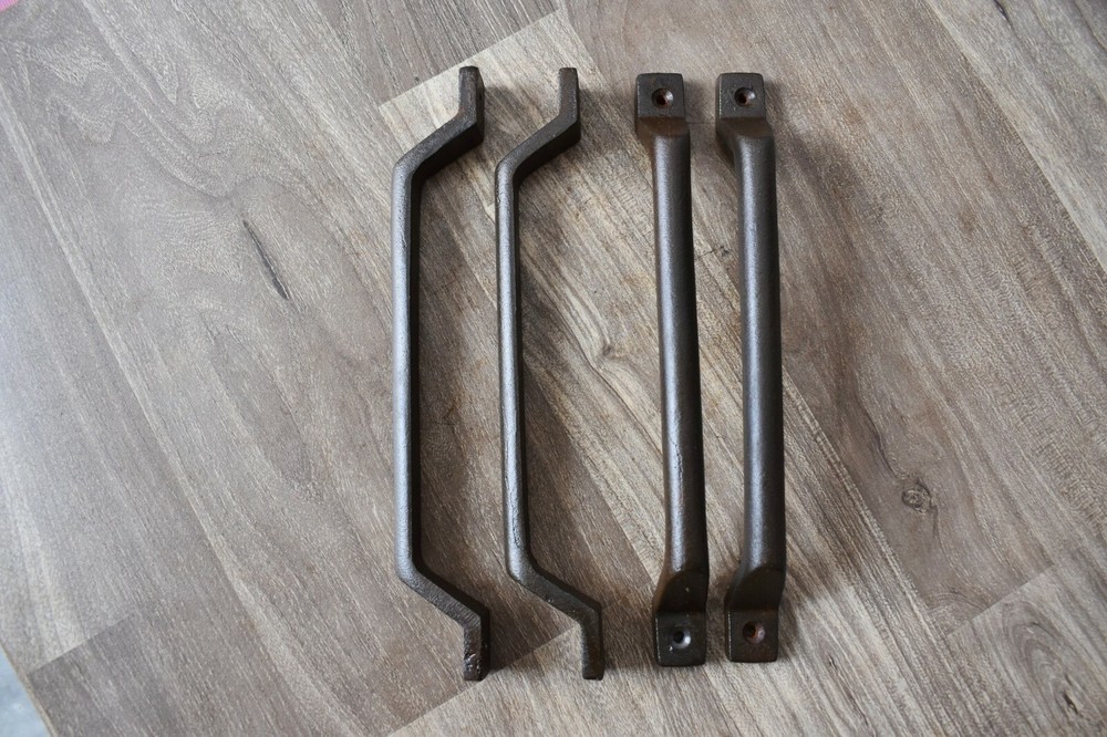 vintage Handmade iron door cabinet screen handles Knob pull rustic 4 pic