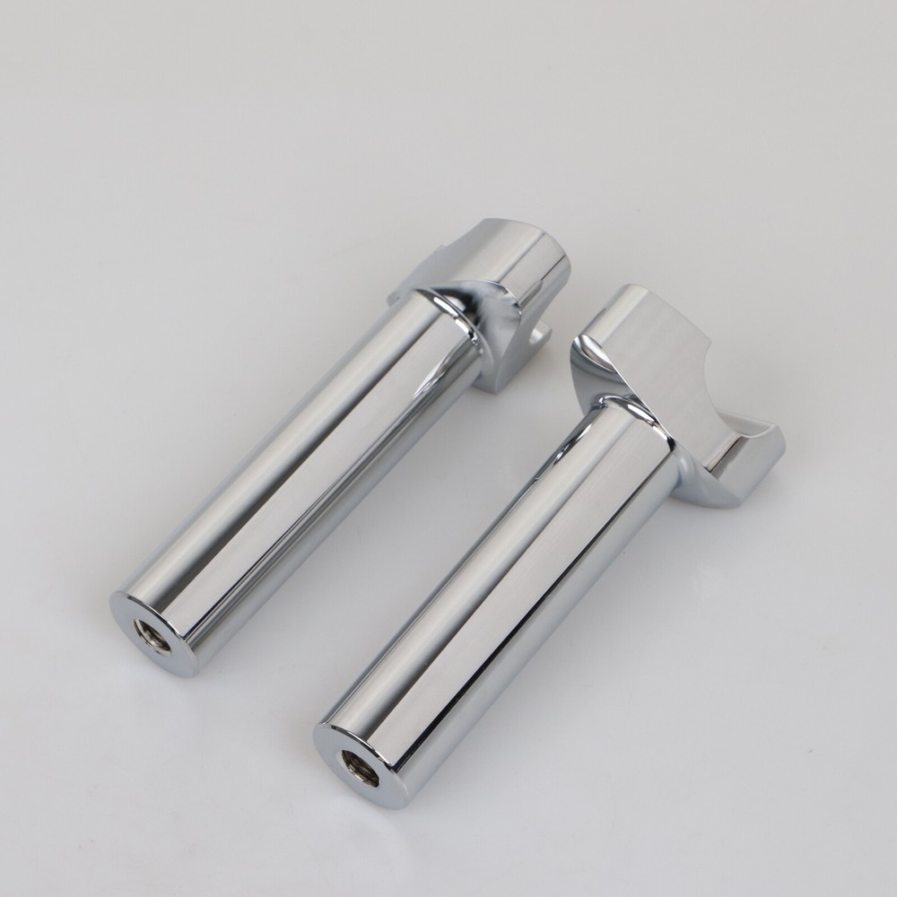 Chrome 5.5"Straight Risers 1" Handlebars For Harley Dyna Softail Road King Glide