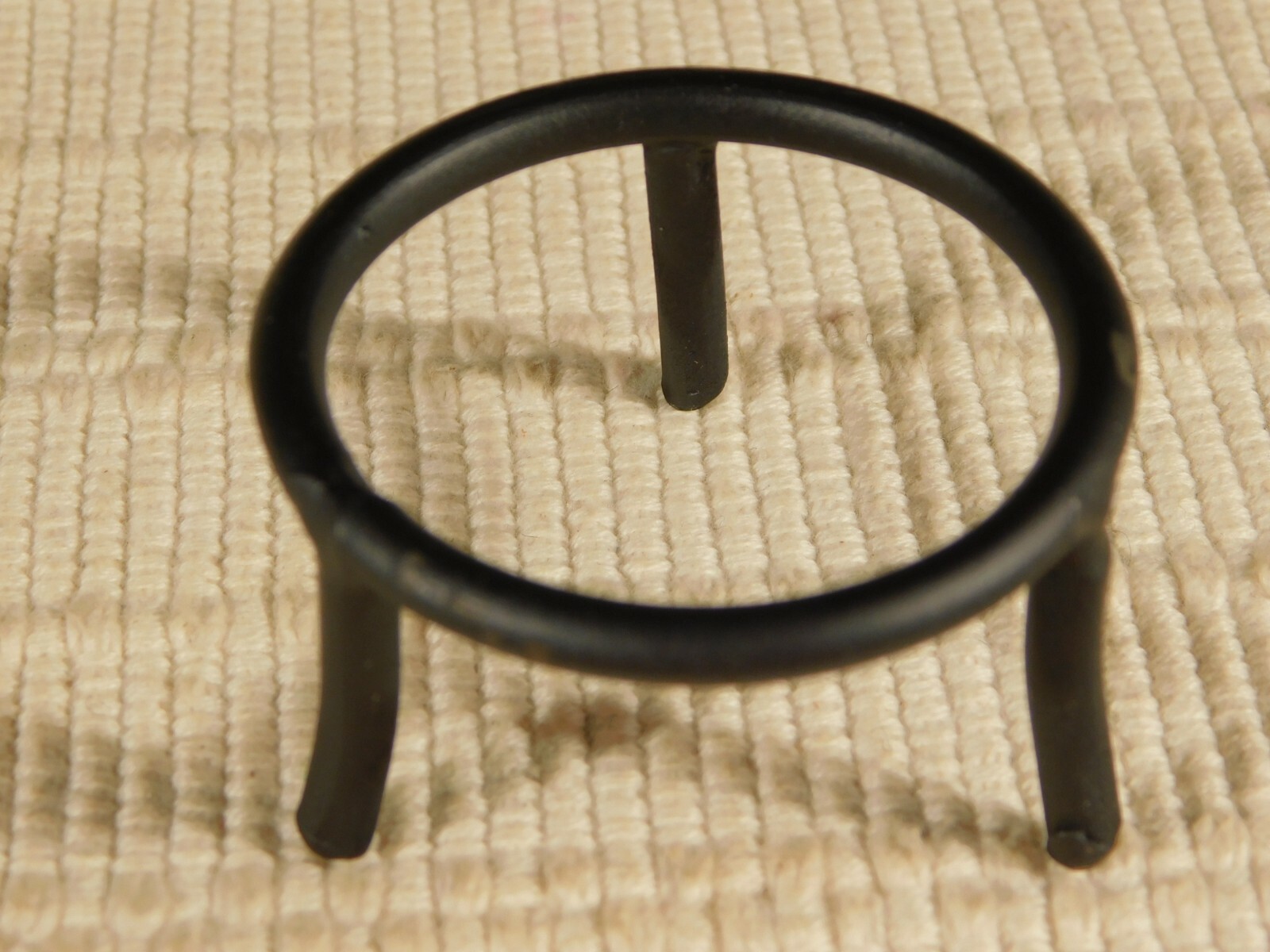 Sphere Display Stand Medium Size Black Metal Short