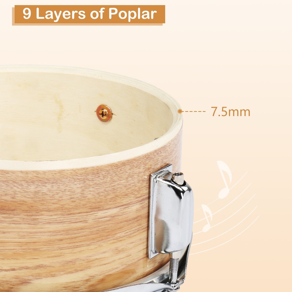 Kid Drum Sets-5-Piece for Beginners,14 inch Full Size with Adjustable Throne