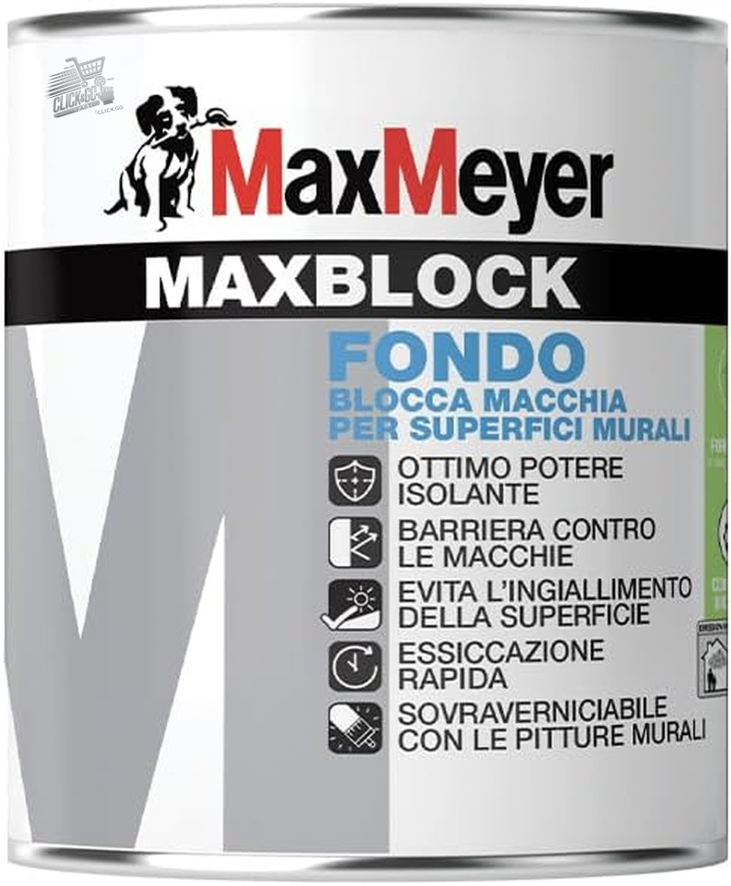MAXBLOCK Interior Insulating Bottom, Barrier Against Stains, Overpainters
