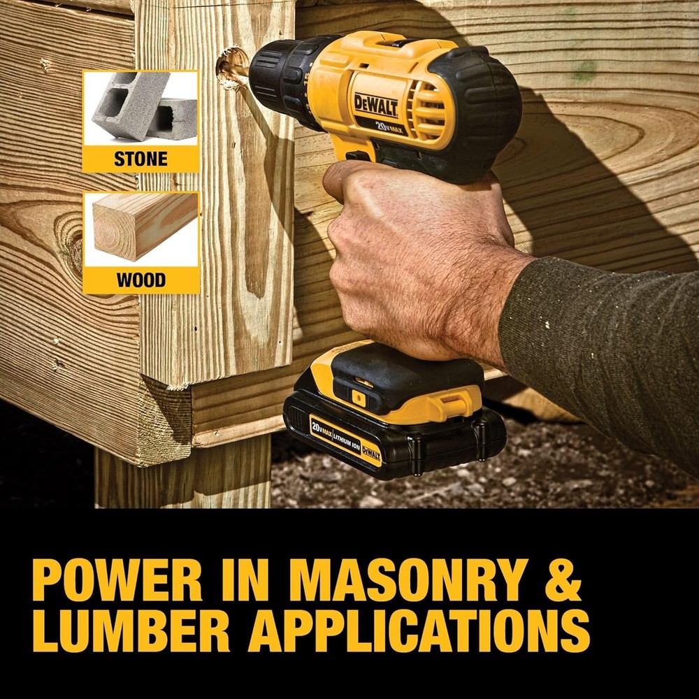 20V Max Cordless Drill Driver Set, 2 Speed, High Performance Motor,Includes 2 XR