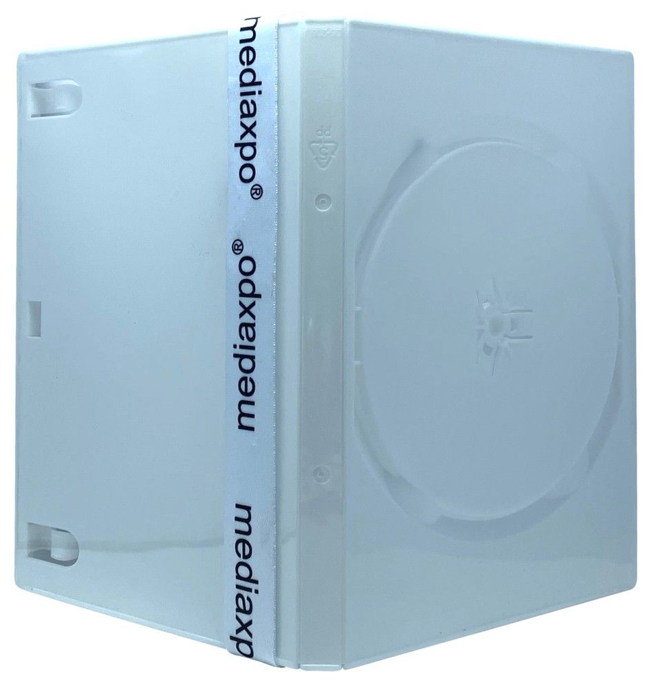 PREMIUM STANDARD Solid White Color Single DVD Cases (Professional Use) Lot