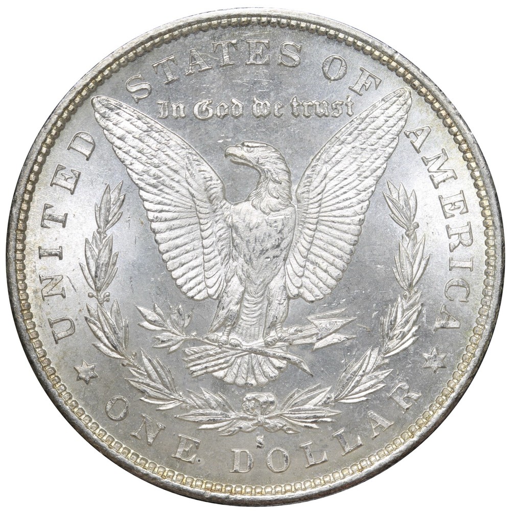 1880-S Morgan Silver Dollar GEM BU E719 WHC