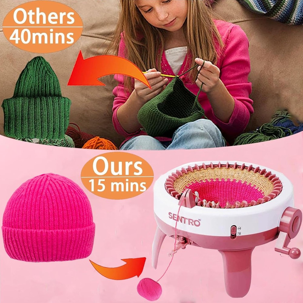 Knitting Machine 40 Needles Smart Knitting Loom Machine Adults & Beginners